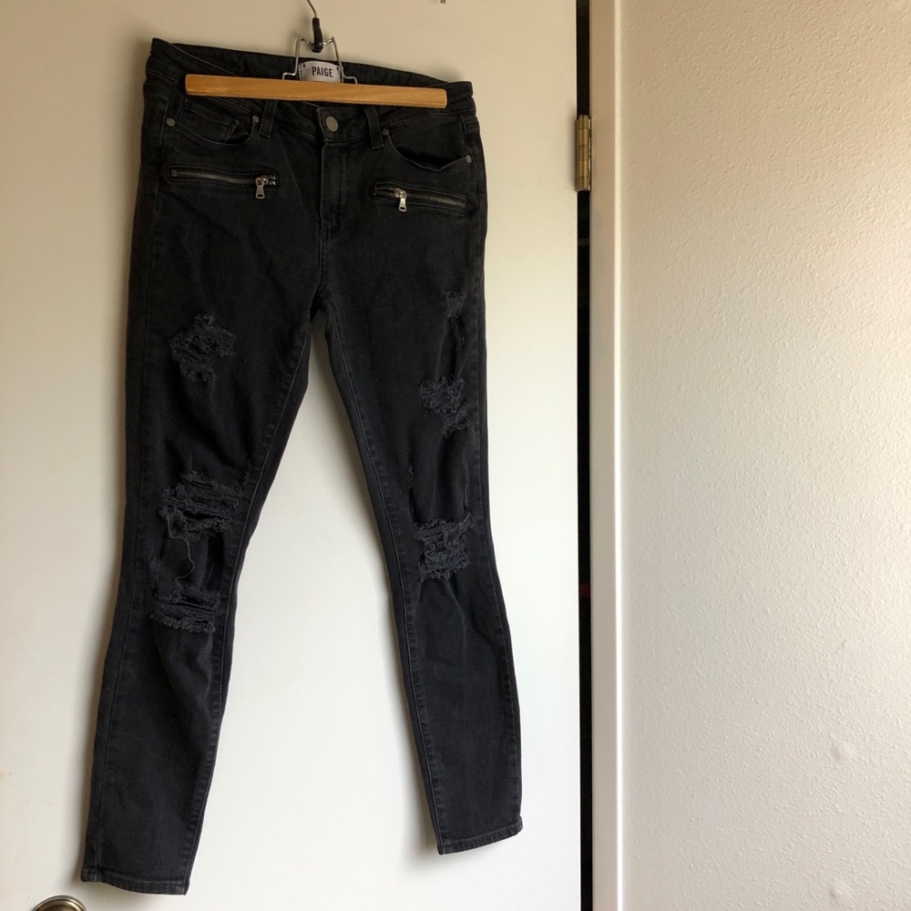 PAIGE Jeans Ultra Skinny Indio Zip 30 W 28 L